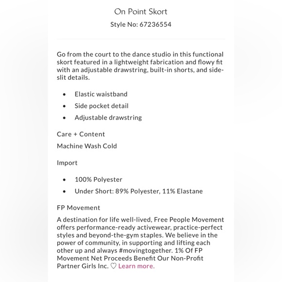 Free People On Point Skort - Picture 16 of 16